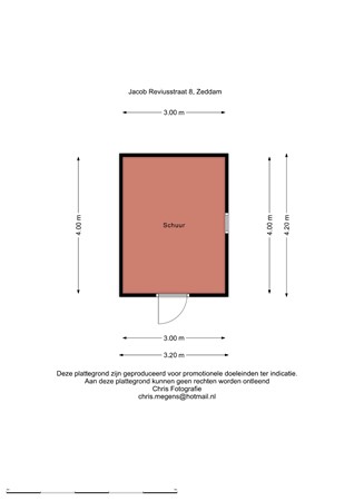 Floorplan - Jacob Reviusstraat 8, 7038 AT Zeddam
